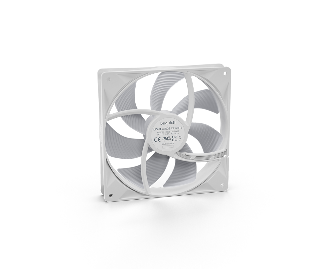 LIGHT WINGS LX | 140mm PWM 3-Pack W silent essential Fans from be